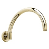 BC Designs Victrion Gold Arched Wall Mounted Shower Arm Cut Out